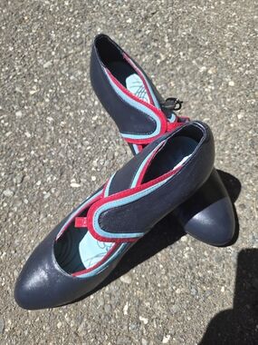 Women’s Navy 2" Heel with Red & Light Blue Trim